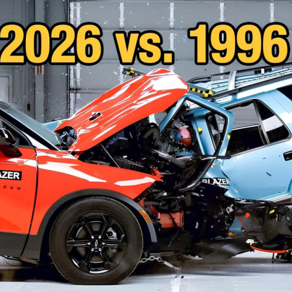 Kako izgleda sudar vozila iz 2026. sa modelom starim 30 godina VIDEO