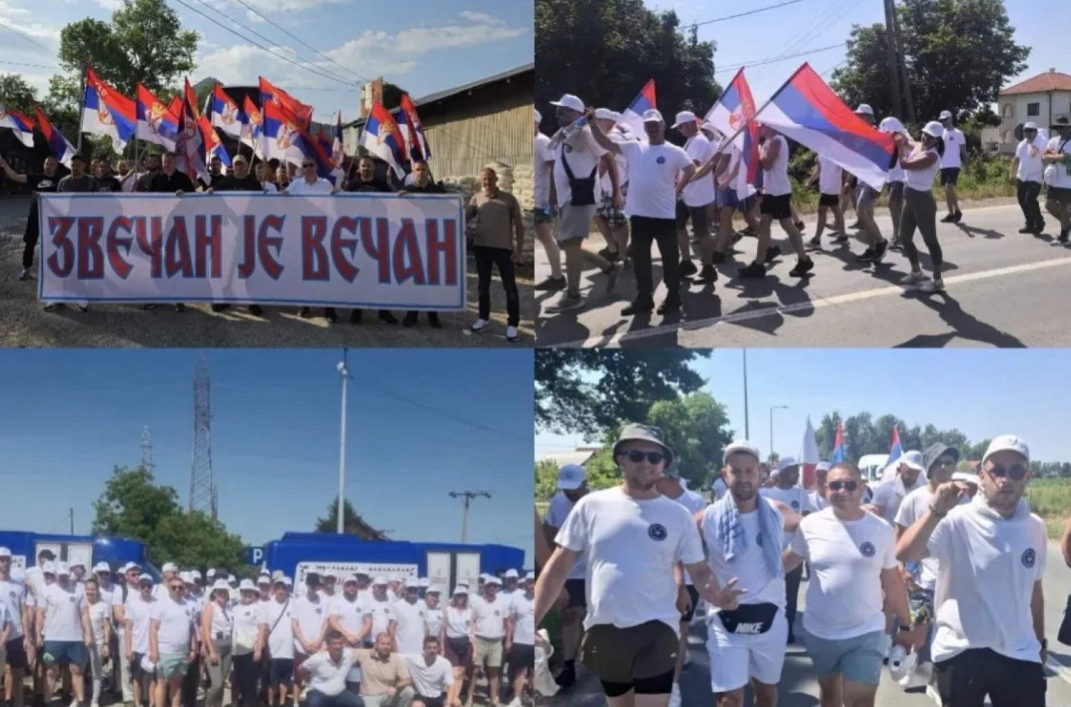 Kolone ljudi iz Srbije pešače u Beograd na skup; Krenula grupa iz Gračanice; Tipsarević pozvao sve da dođu