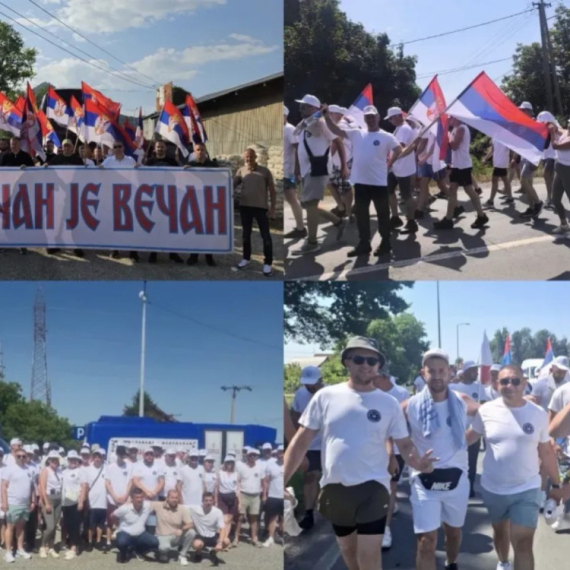 Kolone ljudi iz Srbije pešače u Beograd na skup; Krenula grupa iz Gračanice; Tipsarević pozvao sve da dođu