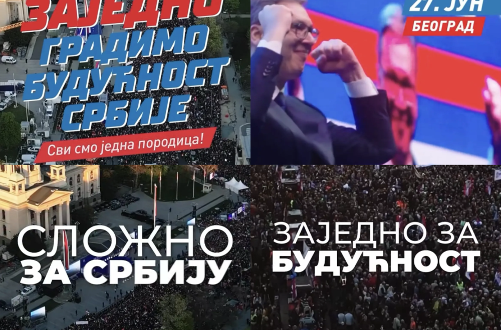 Vučić uoči sutrašnjeg velikog skupa: "Složno za Srbiju, odlučno za naše porodice, zajedno za budućnost!" VIDEO