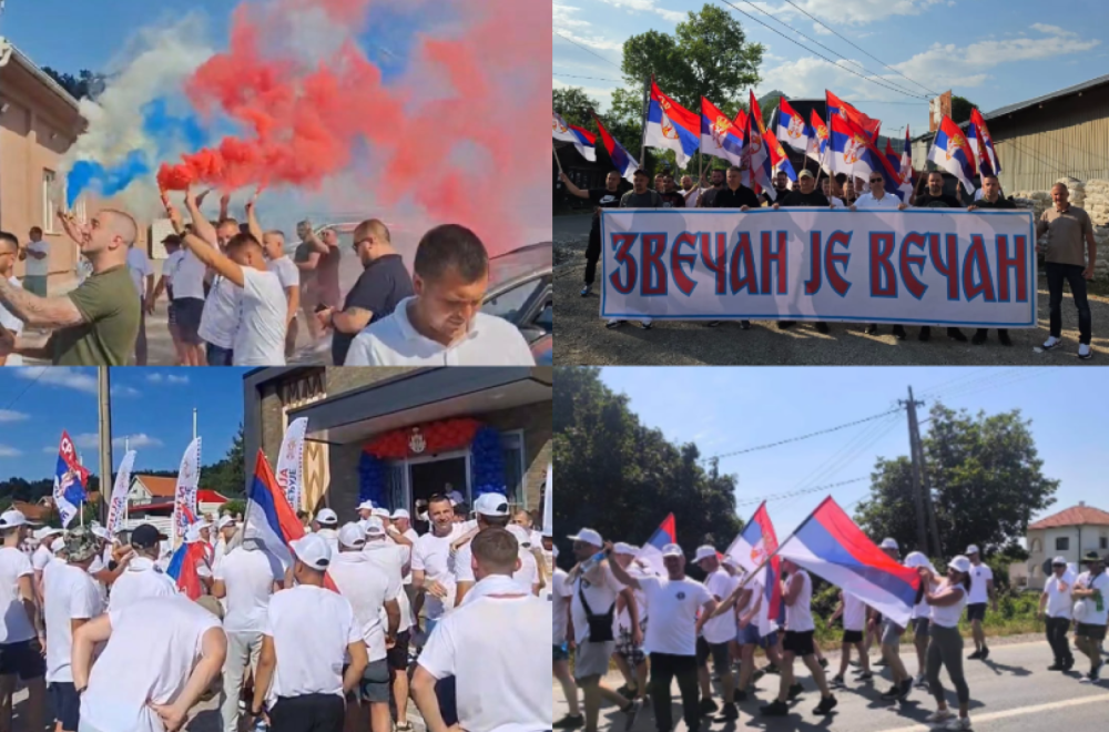 Kolone ljudi iz Srbije pešače u Beograd na skup; Srbi sa KiM stigli u Oplaniće; Poslednje pripreme FOTO/VIDEO