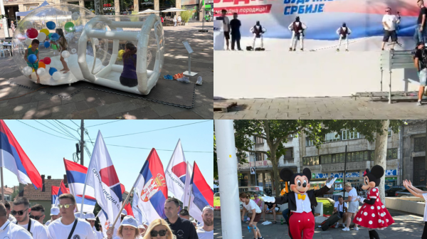 Divne scene: Roditelji sa decom uživaju u programu; Reke ljudi stižu u Beograd; Roboti uvežbali "Moravac" FOTO