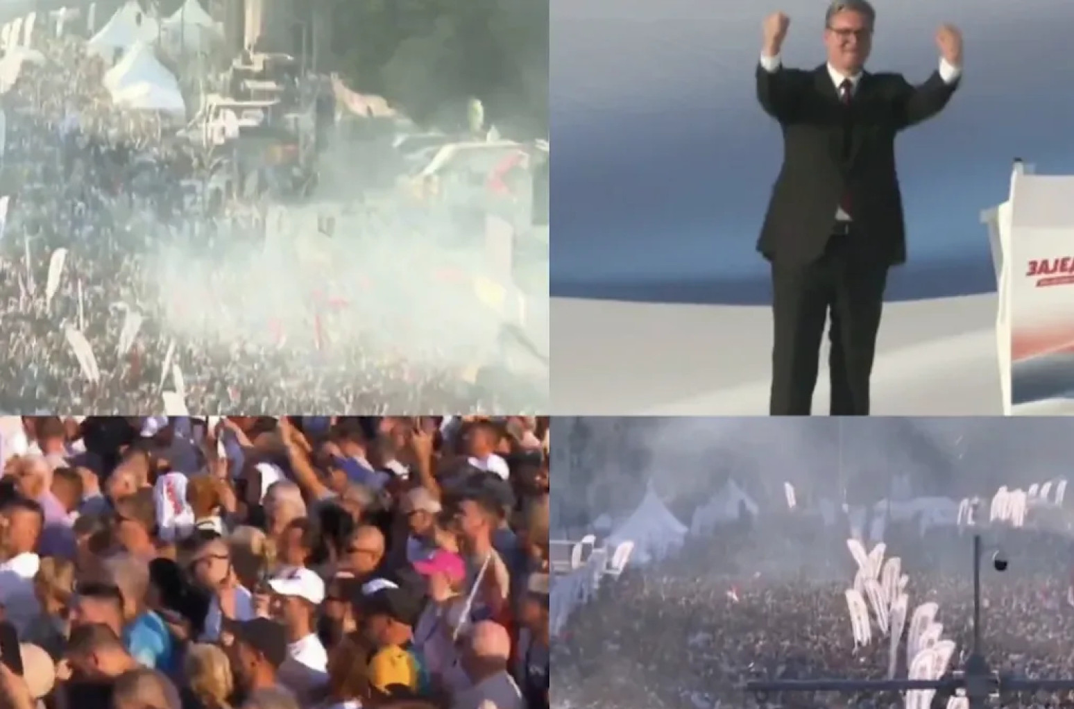Obraća se Vučić na skupu "Srbija – jedna porodica": "Ljudi su nam najvažniji"; "Ori se Aco, Srbine"