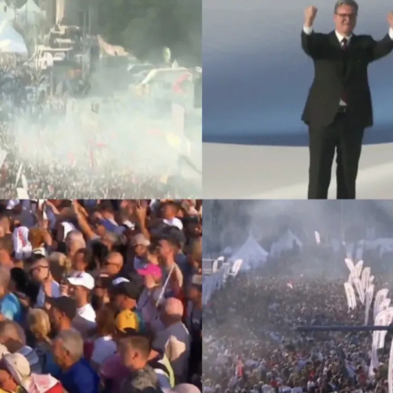 Obraća se Vučić na skupu "Srbija – jedna porodica": "Ljudi su nam najvažniji"; "Ori se Aco, Srbine"