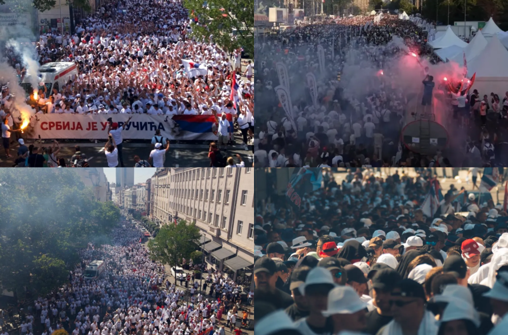 Istorijski skup u Beogradu; Vučić održao moćan govor; Divne scene, reke ljudi na ulicama FOTO/VIDEO