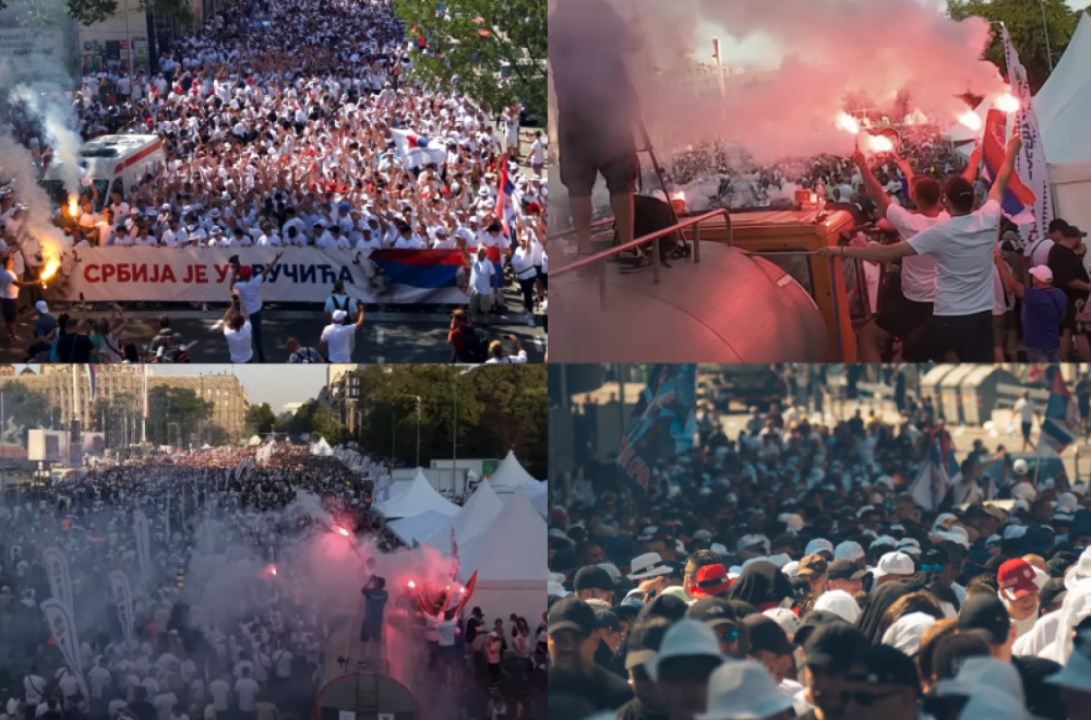 Istorijski skup u Beogradu; Vučić održao moćan govor; Divne scene, reke ljudi na ulicama FOTO/VIDEO