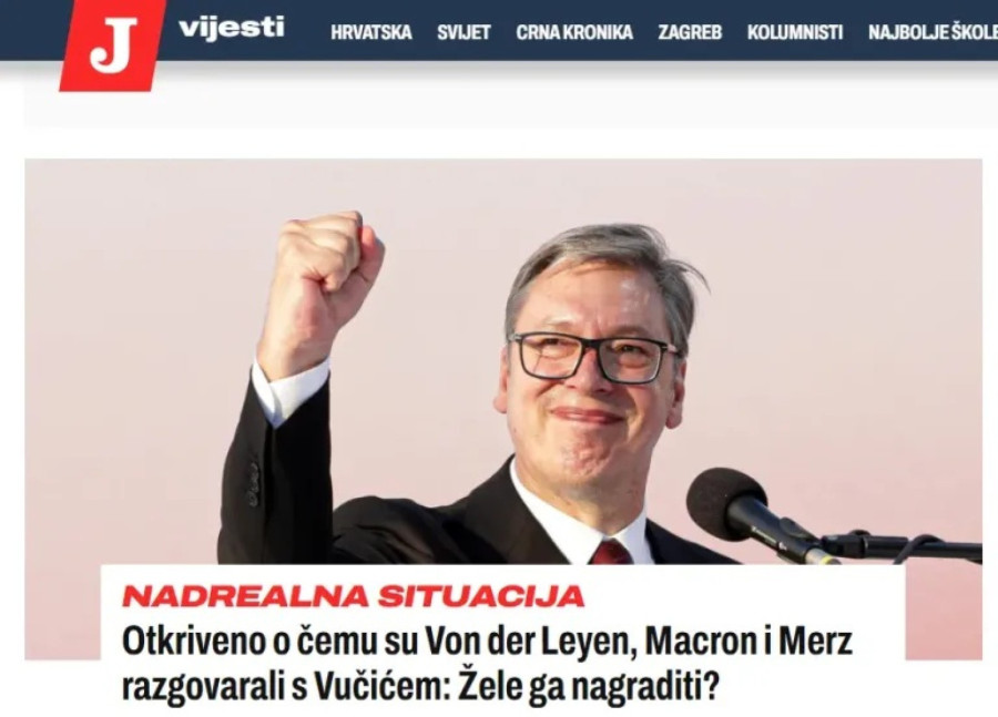 Mediji: Hrvati otkrili o čemu su Ursula, Makron i Merc razgovarali sa Vučićem