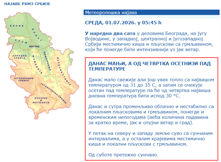 Nižu se upozorenja; Srbija na udaru oluje – nevreme tutnji Beogradom