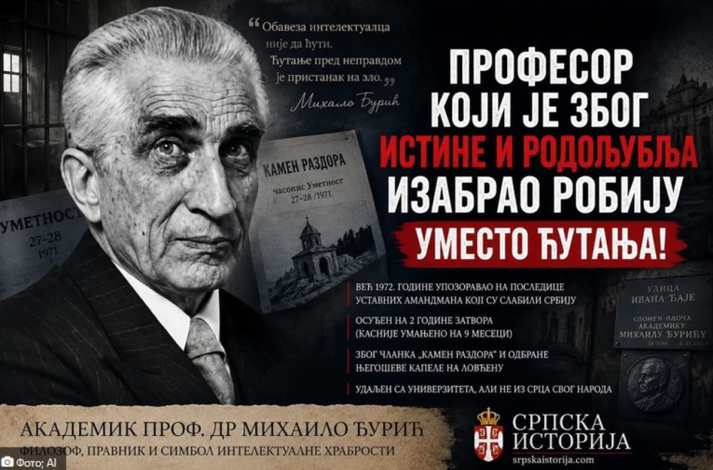 Bojanić: Kada je profesor izabrao robiju umesto ćutanja – zato se Mihailo Đurić i danas pamti