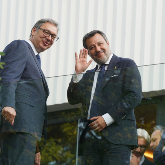 Vučić dočekao italijanskog ministra Salvinija; U toku sastanak dve delegacije FOTO