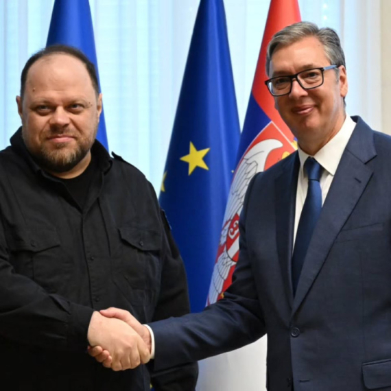 Vučić se sastao sa predsednikom Vrhovne rade Ukrajine Ruslanom Stefančukom