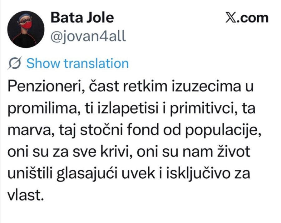 Stiglo istraživanje da su penzioneri uz Vučića, blokaderi odmah udarili; Strašne uvrede na račun baka i deka