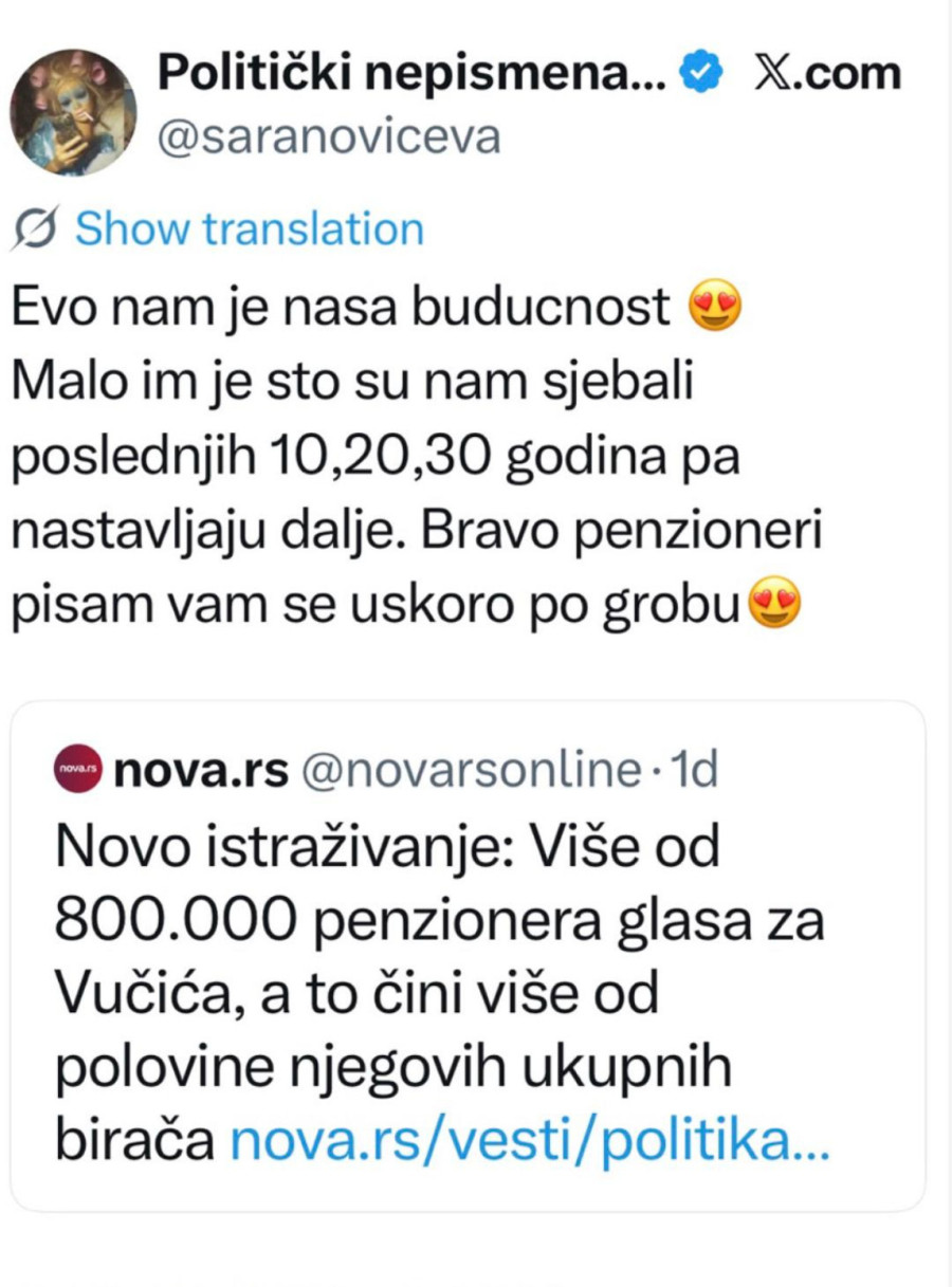 Blokaderi izgubili svaki kompas: Jezive uvrede na račun penzionera FOTO