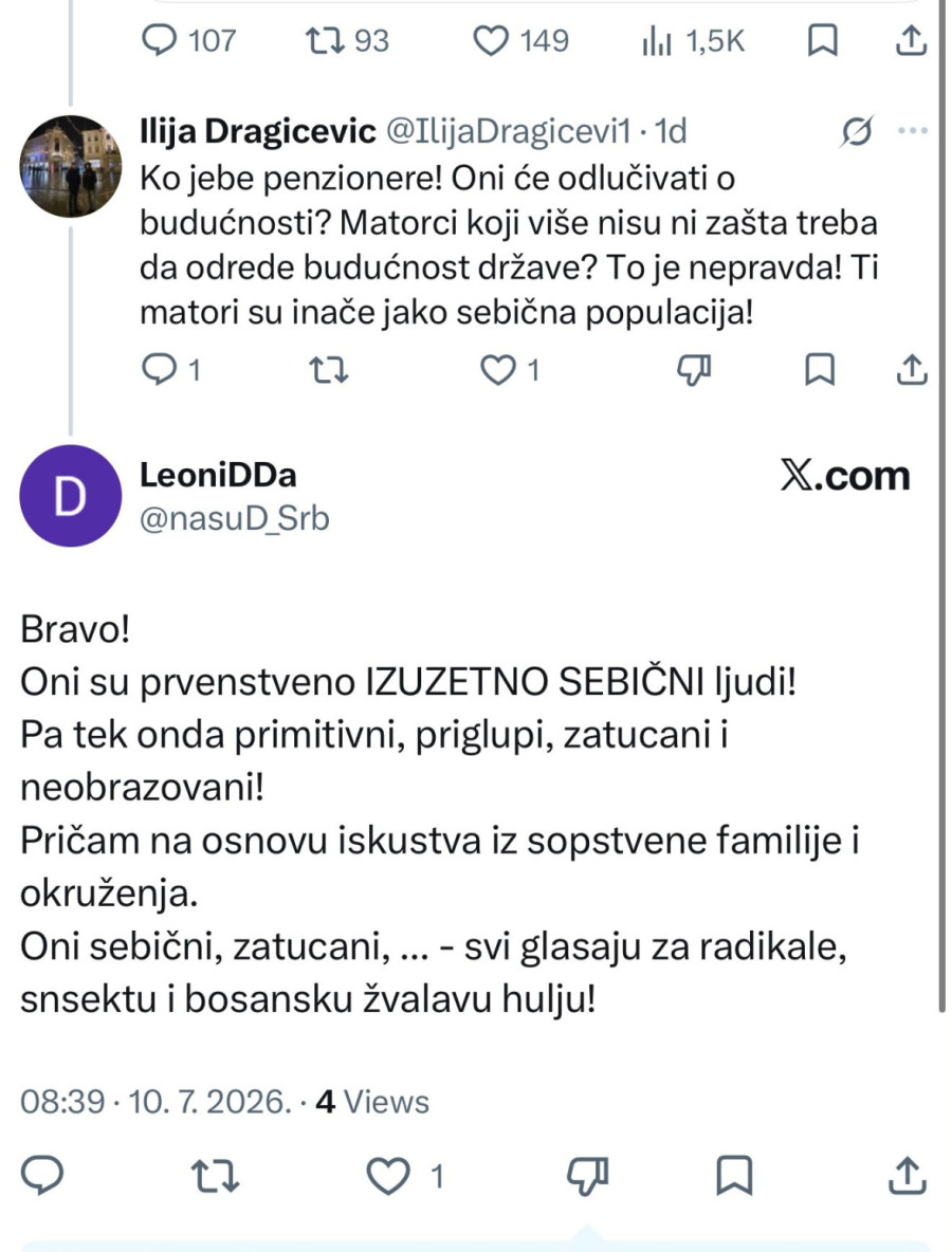 Blokaderi ne prestaju sa napadima na penzionere: Objave su zastrašujuće FOTO