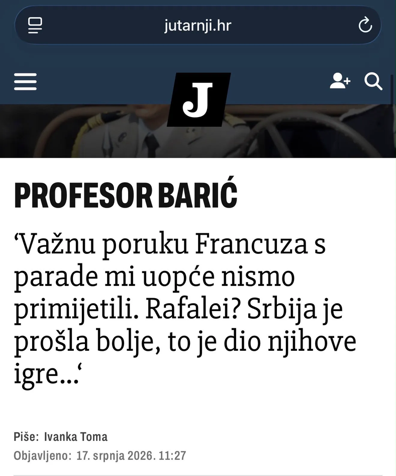 Opet im je Vučić kriv; Hrvati besni zbog kupovine Rafala: Srbija je bolje prošla