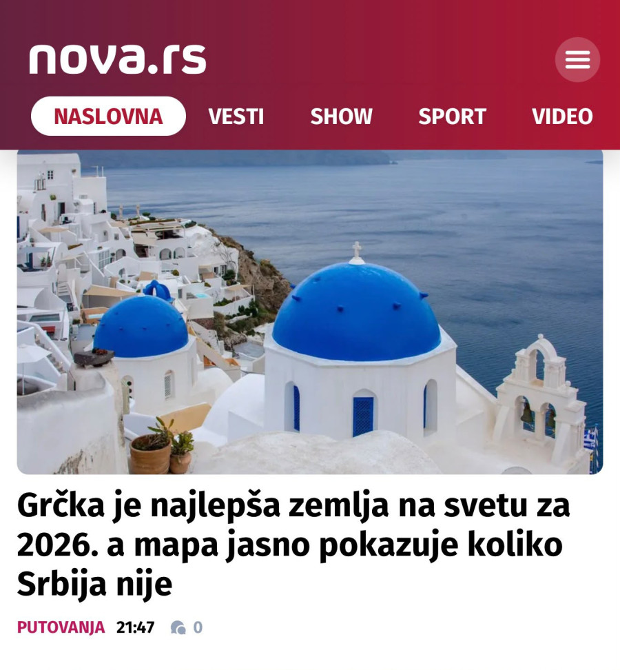 Skandalozna poruka sa Nove S: Srbija je ružna zemlja FOTO