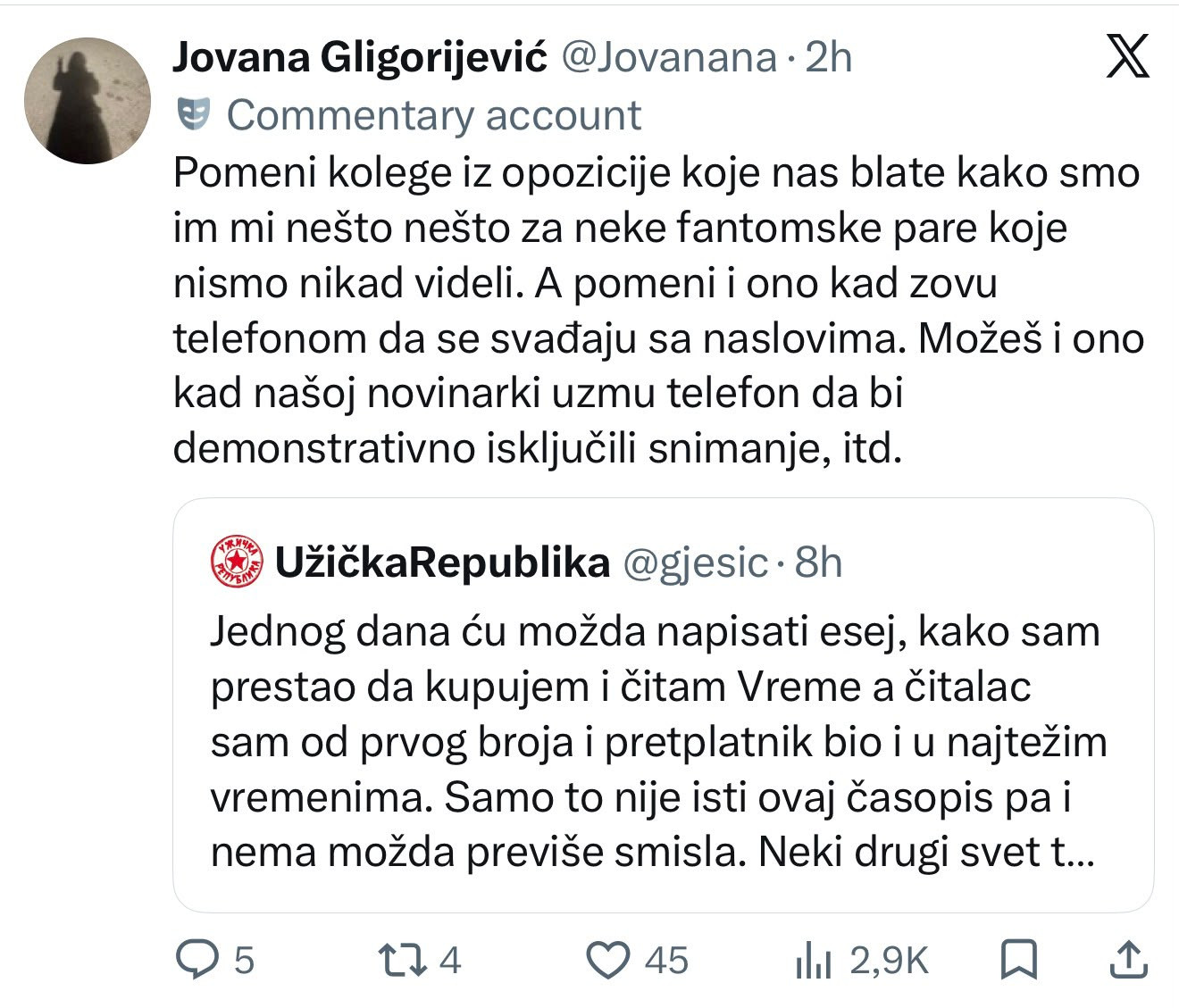 Novi obračun blokadera; Ješić i Gligorijević zaratili zbog fantomskih para i cenzure FOTO