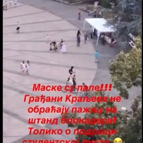 Maske su pale; Totalna propast blokadera u Kraljevu VIDEO
