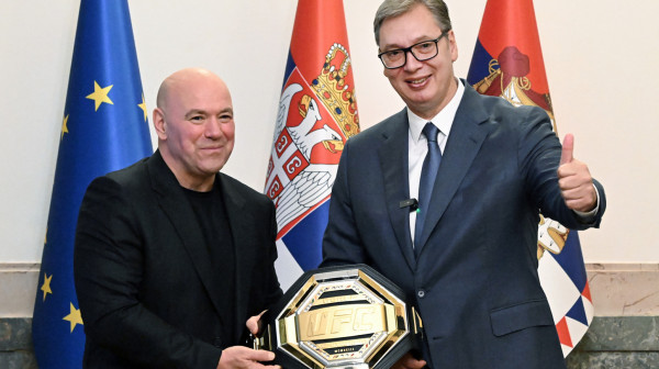 Vučić se sastao sa delegacijom UFC na čelu sa Dejnom Vajtom; "Nadam se još većoj saradnji" VIDEO