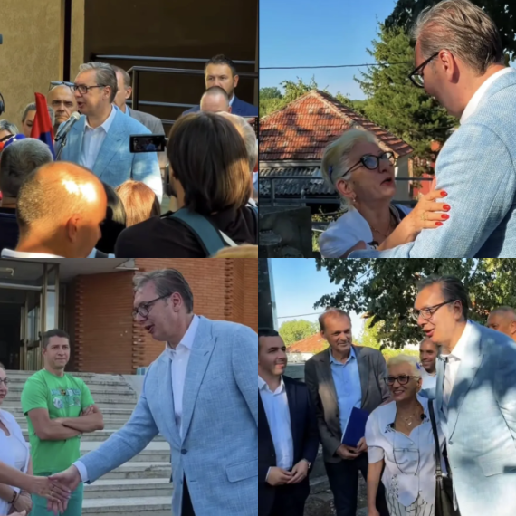 Vučić posetio Knjaževac i Svrljig; Dočekao ga veliki broj meštana; Odjekivalo "Aco, Srbine" FOTO/VIDEO