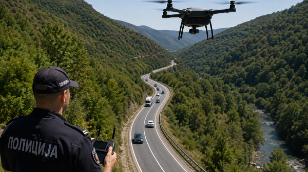 Nema više skrivanja: Srpska policija sada lovi saobraćajne prekršaje i iz vazduha FOTO