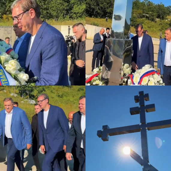 Vučić položio venac na Petrovačkoj cesti: "Srbija im je najbolja kada je na kolenima"; "Sačuvaćemo mir" VIDEO