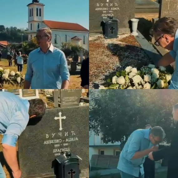 Emotivni trenuci u Čipuljiću; Vučić: "Doći na mesto gde počivaju preci znači vratiti se svojim korenima" VIDEO