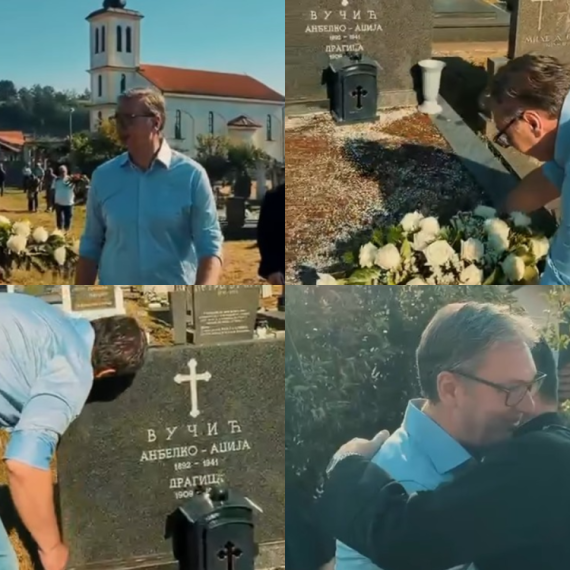 Emotivni trenuci u Čipuljiću; Vučić: "Doći na mesto gde počivaju preci znači vratiti se svojim korenima" VIDEO