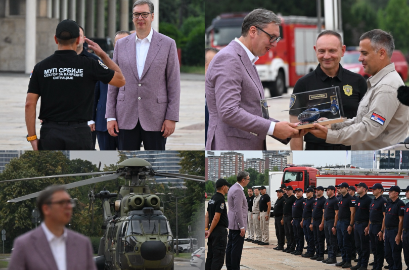 Vučić welcomes Serbian firefighters: "You fearlessly saved lives of our friends"; "Thank you for your courage"