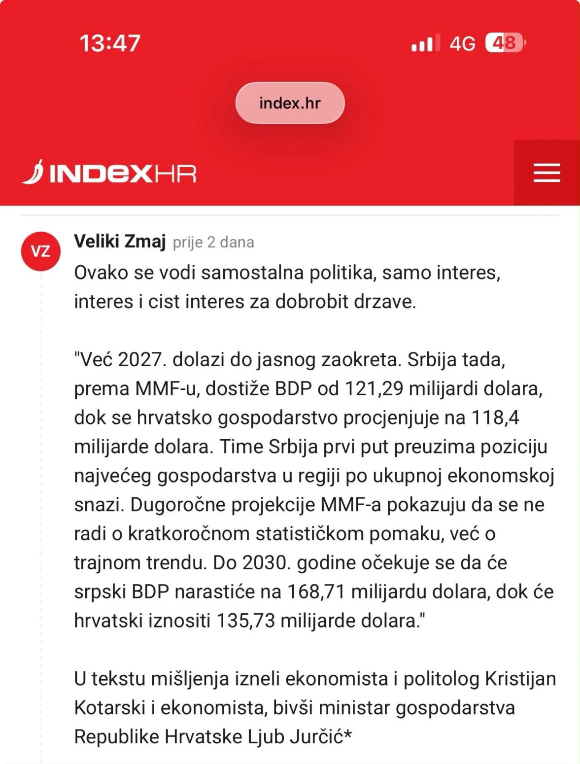Na hrvatskom portalu osvanuo komentar koji sve objašnjava: Vučić vodi Srbiju ka vrhu FOTO