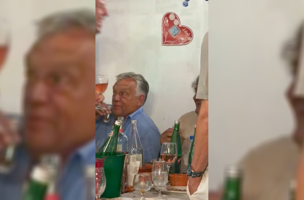 Nema predaha za Orbana u Guči: Sa čuvenim majstorom trube nazdravljao srpskom šljivovicom FOTO