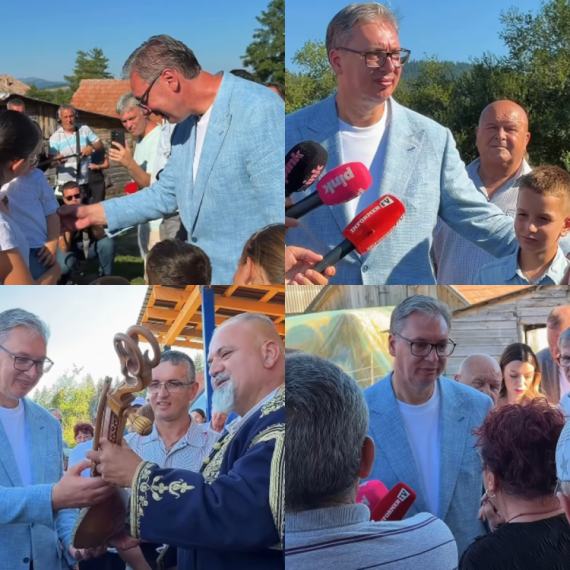 Vučić u Novoj Varoši: Posetio Puriće koji imaju osmoro dece; "Ovi anđeli vrede više nego sve drugo" FOTO/VIDEO
