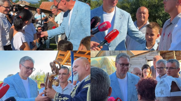 Vučić u Novoj Varoši: Posetio Puriće koji imaju osmoro dece; "Ovi anđeli vrede više nego sve drugo" FOTO/VIDEO
