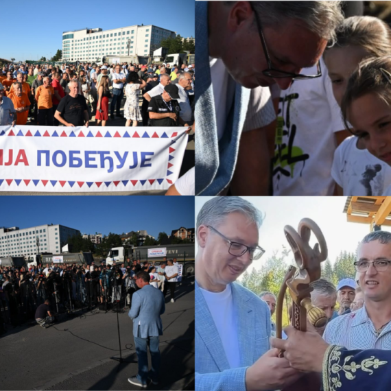 Vučić razgovarao sa građanima i obišao radove; "Srbija mora da bude interes svakog od nas" FOTO/VIDEO