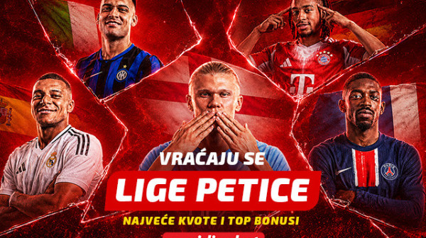 Sve na jednom mestu: Prati Lige petice uživo i hvataj najveće kvote u prolazu!
