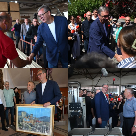 Vučić u Despotovcu najavio nova ulaganja: Više novca za puteve, vodu i kanalizaciju FOTO/VIDEO