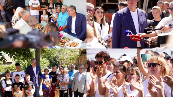 Vučić razgovarao sa ljudima u Vitoševcu; Obišao kompaniju "Gerber-Export"; Najavio velike stvari za Ražanj