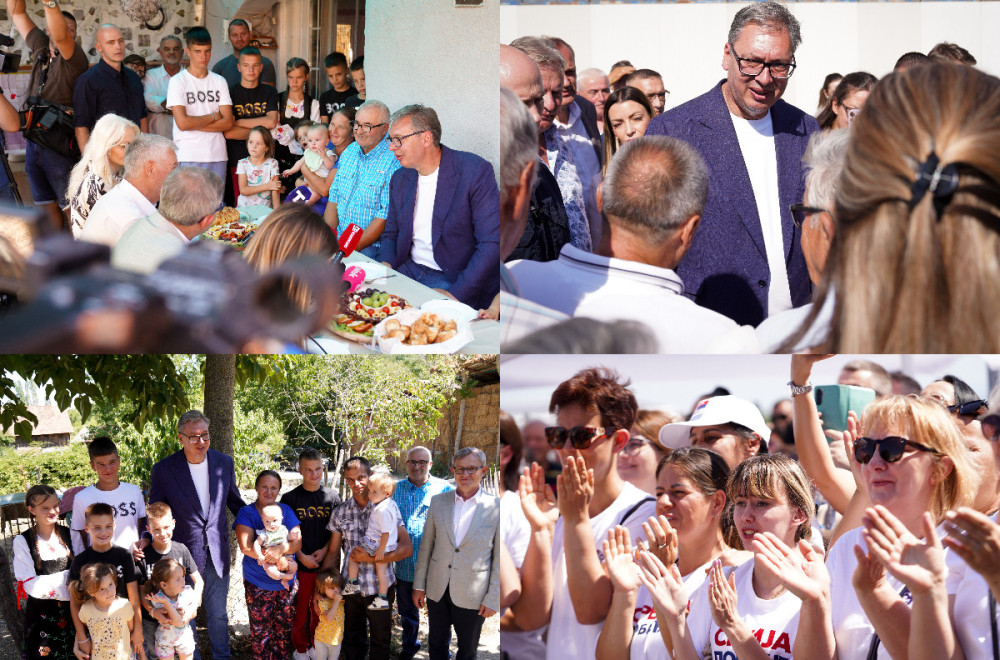 Vučić razgovarao sa ljudima u Vitoševcu; Obišao kompaniju Gerber-Export; Najavio velike stvari za Ražanj