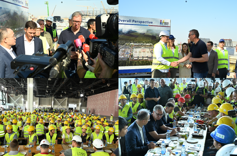 Vučić na EXPO gradilištu: "Radimo velike stvari za budućnost Srbije"; Stiže još 400 radnika iz Kine FOTO/VIDEO