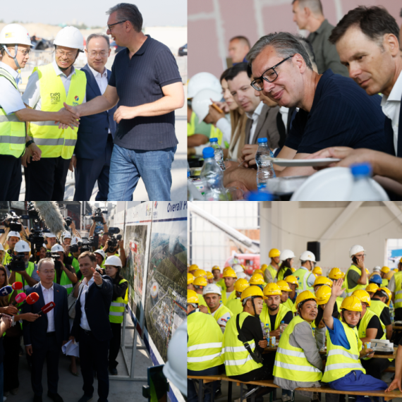 Vučić na EXPO gradilištu: "Radimo velike stvari za budućnost Srbije"; Stiže još 400 radnika iz Kine FOTO/VIDEO