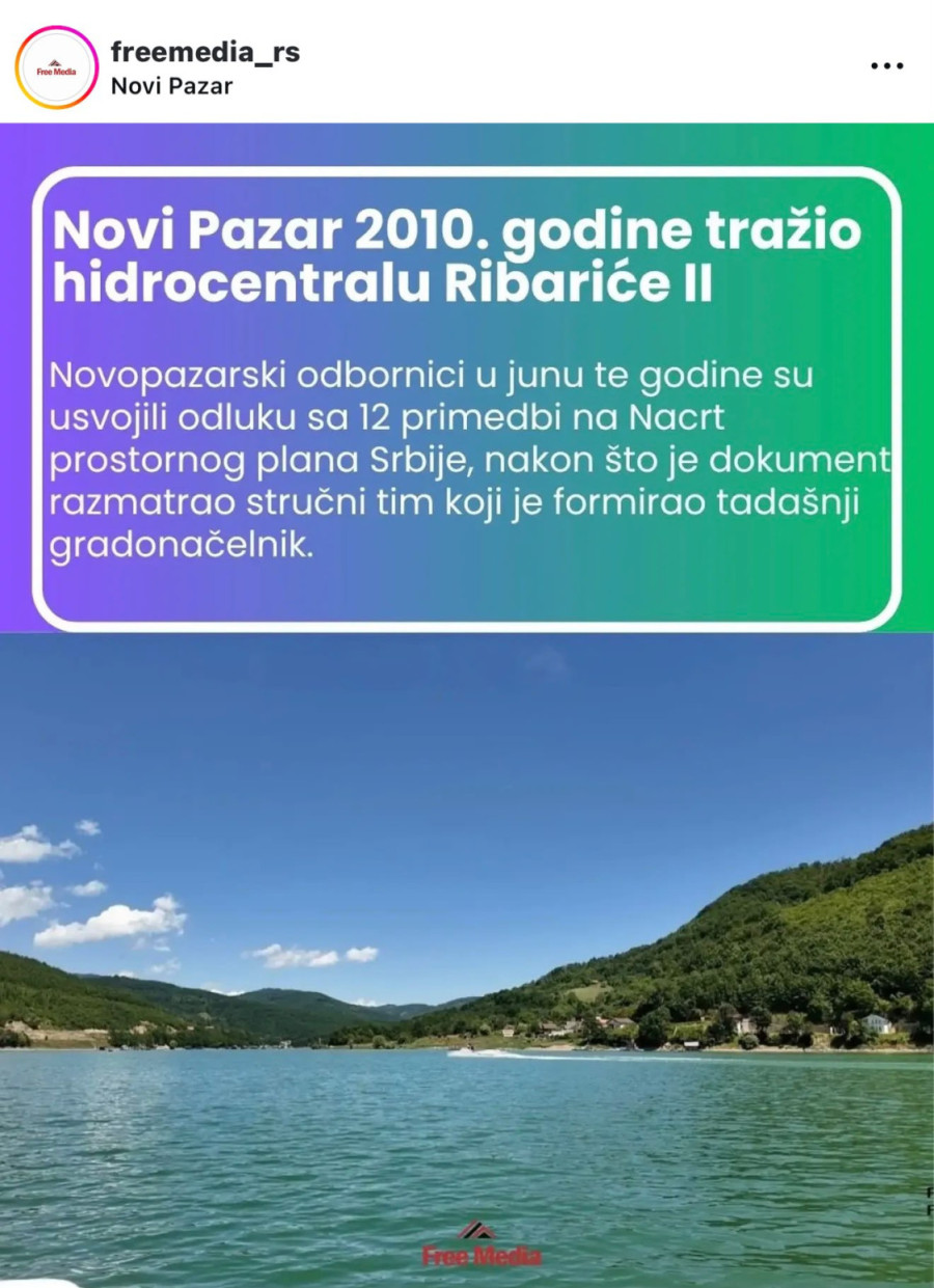Otkriveno: Za vreme Tadića tražena promena toka Ibra; Mediji: Tada nikome nije smetalo, a sada im smeta