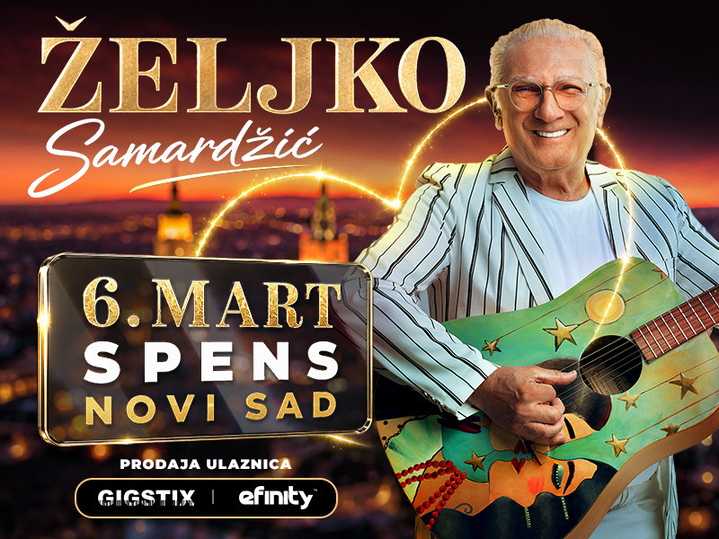 Željko Samardžić najavio koncert u Novom Sadu: Sa publikom 6. marta u Spensu