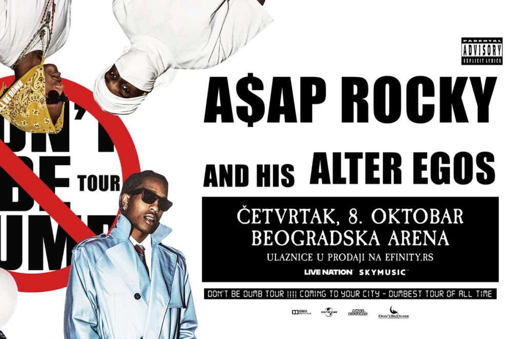 Manje od dva meseca do spektakla u Beogradu: A$AP Rocky stiže 8. oktobra u Beogradsku Arenu!