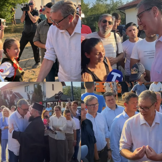 Vučić sa narodom u Lebanu; U Medveđi obišao socijalno ugrožene porodice i rešavao probleme