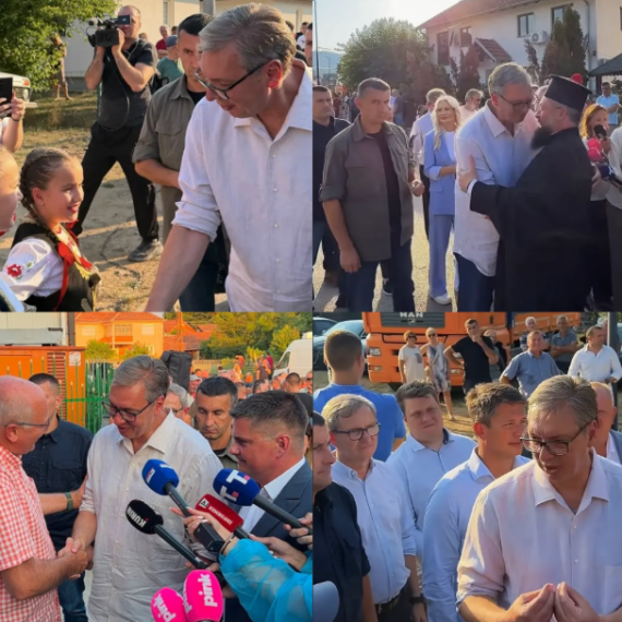 Vučić razgovarao sa narodom u Medveđi, Lebanu i Bojniku; Rešavao probleme i obišao socijalno ugrožene porodice
