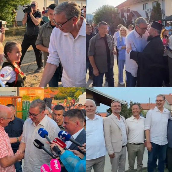 Vučić razgovarao sa narodom u Medveđi, Lebanu i Bojniku; Rešavao probleme i obišao socijalno ugrožene porodice