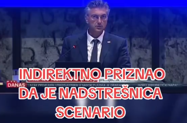 Plenković sve javno priznao: Nadstrešnica je scenario VIDEO