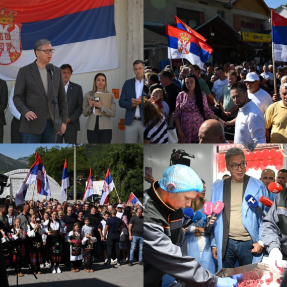 Vučić obilazi Rasinski okrug; "Ukupno samo u puteve u Brusu ulažemo oko 6 miliona evra" VIDEO