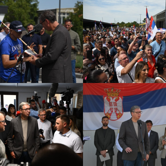 Vučić obilazi Rasinski okrug; U Kruševcu najavio gradnju moderne sportske hale VIDEO