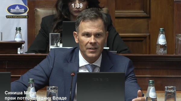 Mali u Skupštini o projektu "Beograd na vodi": "Kreirano 10.000 radnih mesta, veliki doprinos BDP-u"